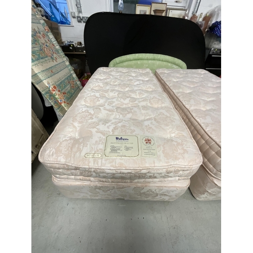 315 - PAIR OF MATCHING SINGLE DIVAN BEDS - RELYON