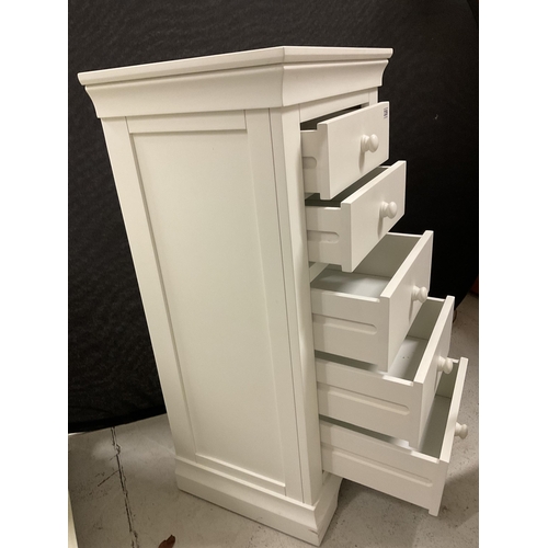 339 - MODERN WHITE 4 DRAWER WELLINGTON CHEST H41