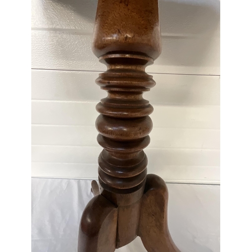 355 - VICTORIAN MAHOGANY TILT TOP TRIPOD PEDESTAL TABLE H40