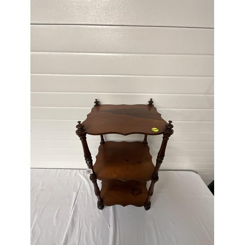 361 - VICTORIAN MAHOGANY 3 TIER WOT NOT H31