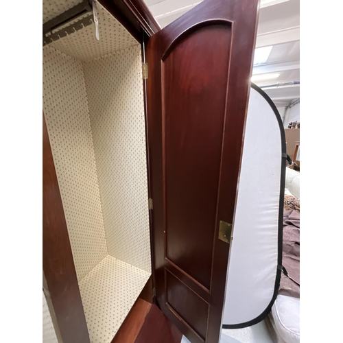 364 - VICTORIAN FLAMED MAHOGANY DOUBLE WARDROBE H81