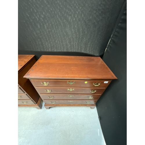 367 - MAHOGANY REPRODUCTION 4 DRAWER BEDROOM CHEST H33