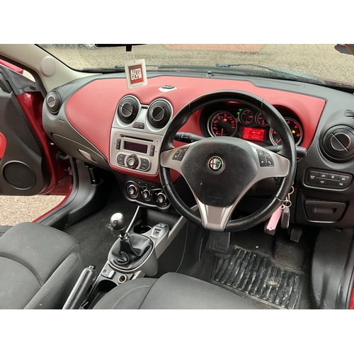 414 - 2012 ALFA ROMEO MITO SPRINT 1248CC 3 DOOR HATCHBACK DIESL CAR, MILEAGE 91939
M.O.T  18/11/24   REG C... 