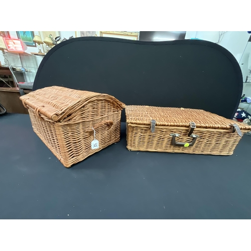 12 - 2 WICKER PICNIC BASKETS