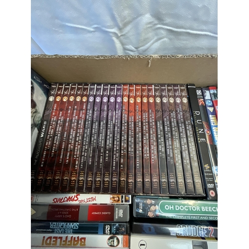 28 - BOX OF DVD'S TO INCLUDE BOXED SET