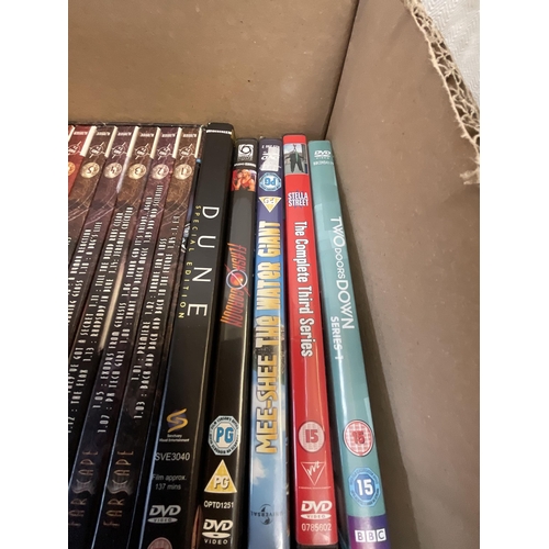 28 - BOX OF DVD'S TO INCLUDE BOXED SET