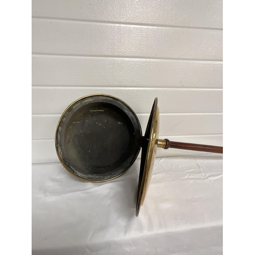 42 - GEORGIAN BRASS WARMING PAN L42