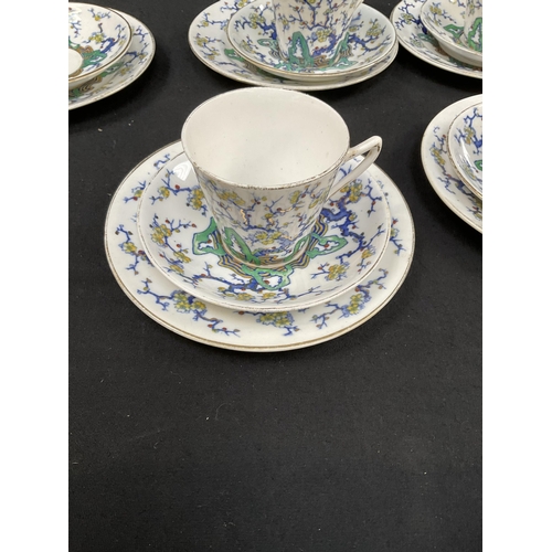 48 - BOX OF CHINA TO INCLUDE VICTORIAN ROYAL STAFFORD PART TEA SERVICE