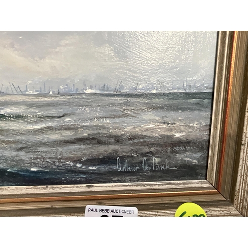 67 - RETRO FRAMED OILS ON BOARD SIGNED ARTHUR PARK 18