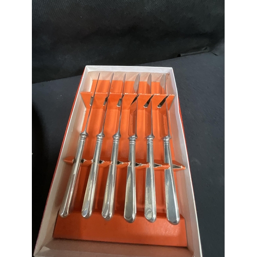 74 - QTY OF BOXED CUTLERY, PLATED TRAY ETC