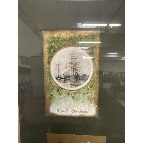 75A - FRAMED VICTORIAN CARDS 21