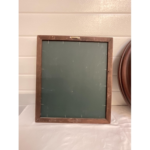 76 - 2 MAHOGANY FRAMED WALL MIRRORS
14