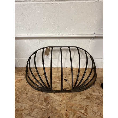 77 - CAST IRON HAY BASKET AND CULVERT