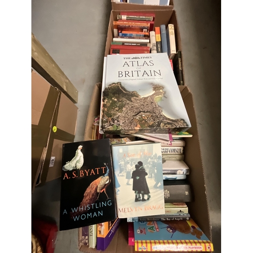 127 - 3 BOXES OF BOOKS