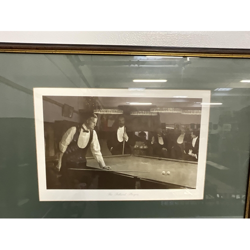 145 - FRAMED SNOOKER PICTURE 36