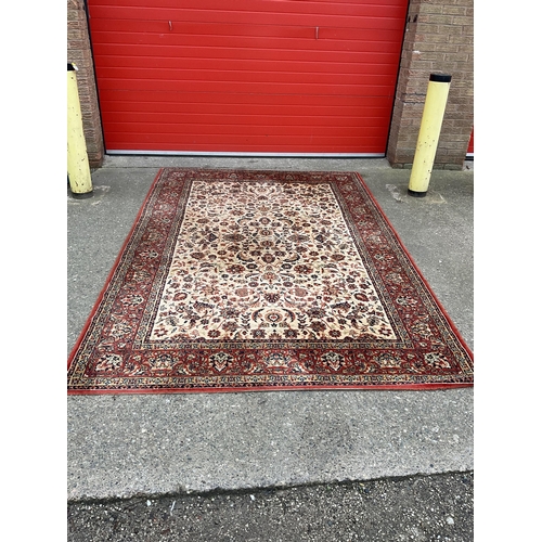 315 - VINTAGE RED PATTERENED CARPET 117