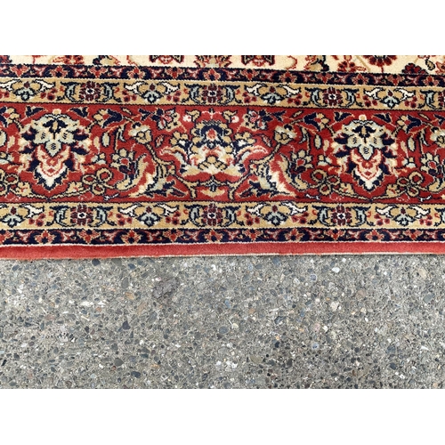 315 - VINTAGE RED PATTERENED CARPET 117