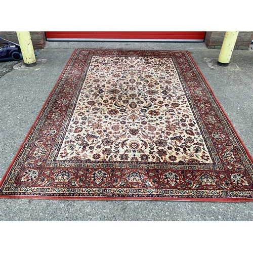 315 - VINTAGE RED PATTERENED CARPET 117