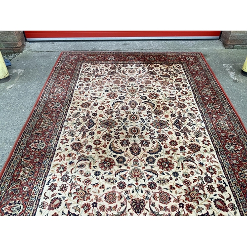 315 - VINTAGE RED PATTERENED CARPET 117