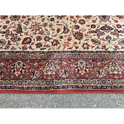 315 - VINTAGE RED PATTERENED CARPET 117