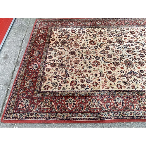 315 - VINTAGE RED PATTERENED CARPET 117