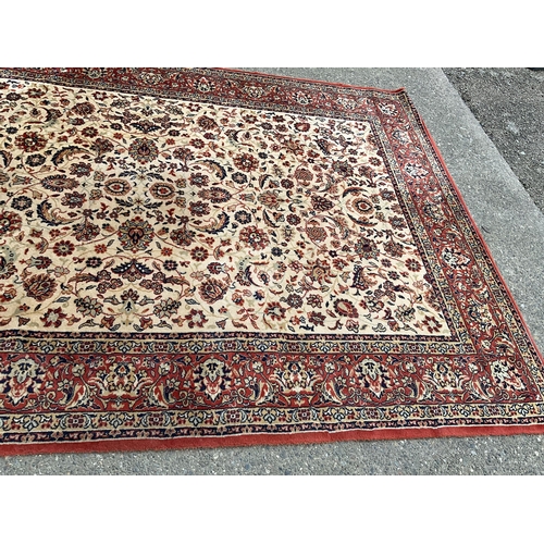 315 - VINTAGE RED PATTERENED CARPET 117