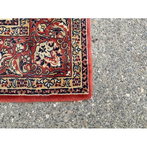 315 - VINTAGE RED PATTERENED CARPET 117