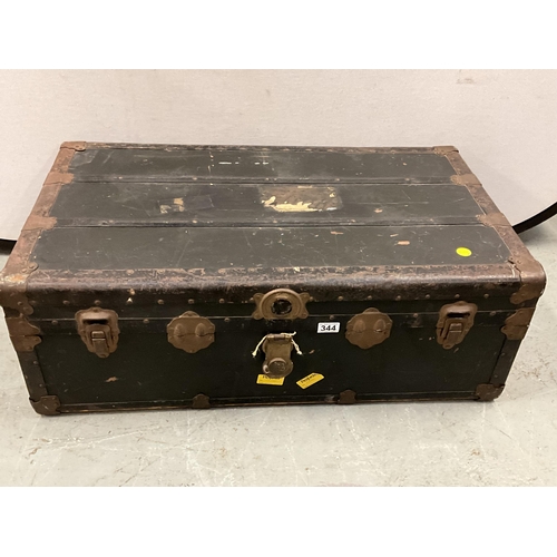 344 - VINTAGE TRAVELLERS CHEST H13