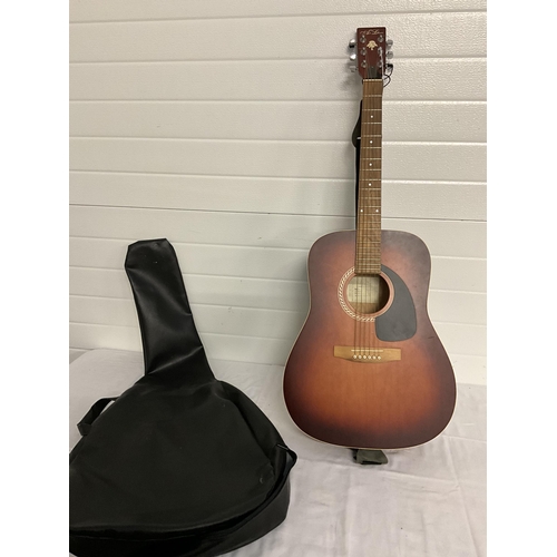 347 - ACOUSTIC GUITAR AND CASE