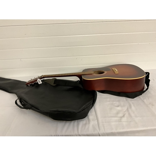 347 - ACOUSTIC GUITAR AND CASE