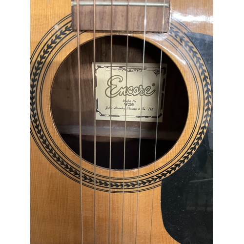 348 - ENCORE MODEL NO W255 ACOUSTIC GUITAR