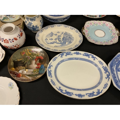 359 - 2 BOXES OF CHINA TO INCLUDE VICTORIAN PART DINNER SERVICE SOME A/F  SPODE ETC -