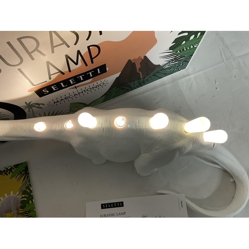 360 - 2 BOXED JURASSIC PARK LAMPS - NEEDS 5 NEW BULBS