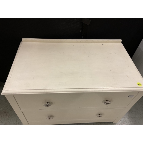 373 - WHITE PAINTED 2 DRAWER CHEST H20