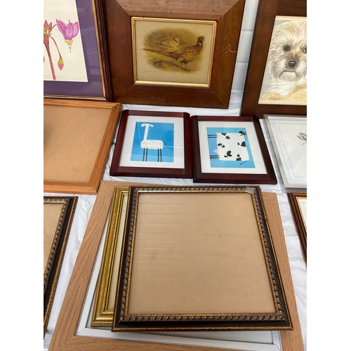 14 - LARGE QTY OF PICTURES AND PRINTS, FRAMES ETC