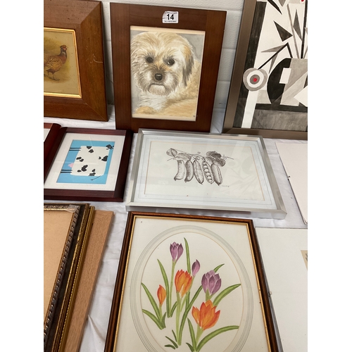 14 - LARGE QTY OF PICTURES AND PRINTS, FRAMES ETC