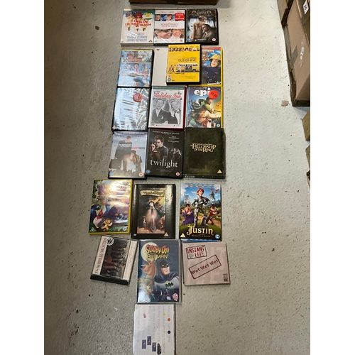 56 - BOX OF DVD'S AND CD'S