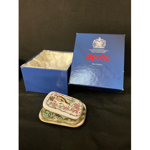 67 - BOX OF COLLECTABLE BUTTER DISHES ETC