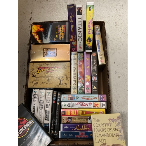 72 - 2 BOXES OF VIDEO'S HARRY POTTER ETC