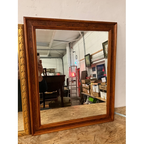 79 - 3 MODERN WALL MIRRORS TO INCLUDE LEADED GLASS EXAMPLE 22”x22”, 18”x22”, 19”x23”