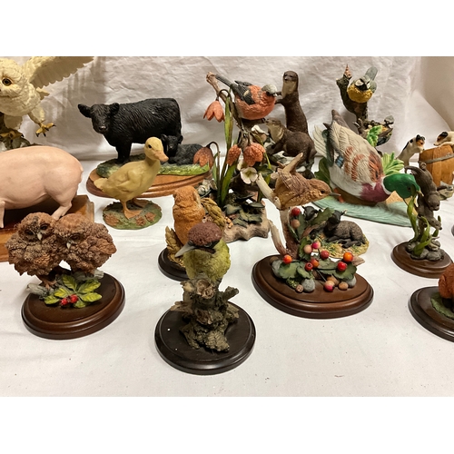 80 - RESIN BIRDS ETC COUNTRY ARTISTS