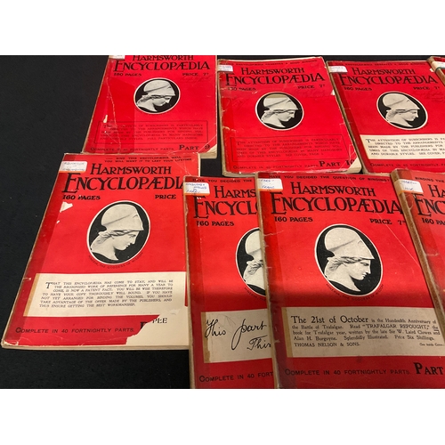 141 - BOX OF HARMSWORTH ENCYCLOPEDIA’S - APPROX 34