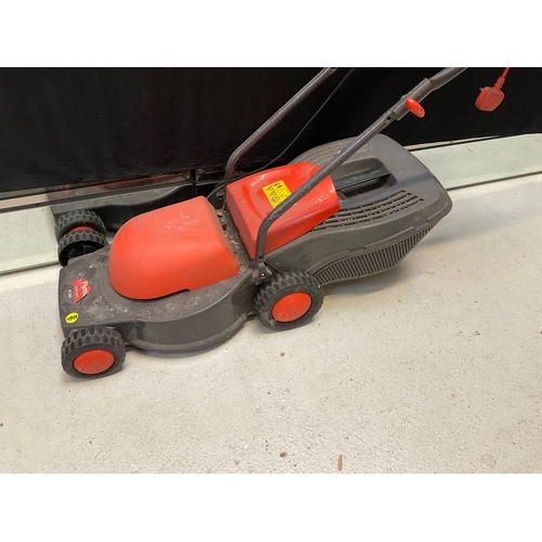 147 - FLYMO R330 ELECTRIC LAWNMOWER WITH GRASS BOX