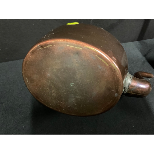 174 - VICTORIAN COPPER WATERING CAN & VICTORIAN COPPER KETTLE A/F