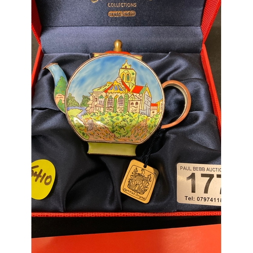 177 - CHARLOTTE DE VITA BOXED COLLECTORS EDITION MINIATURE TEAPOT