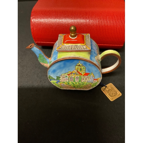 177 - CHARLOTTE DE VITA BOXED COLLECTORS EDITION MINIATURE TEAPOT