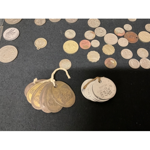 180 - QTY OF COINS AND TOKENS