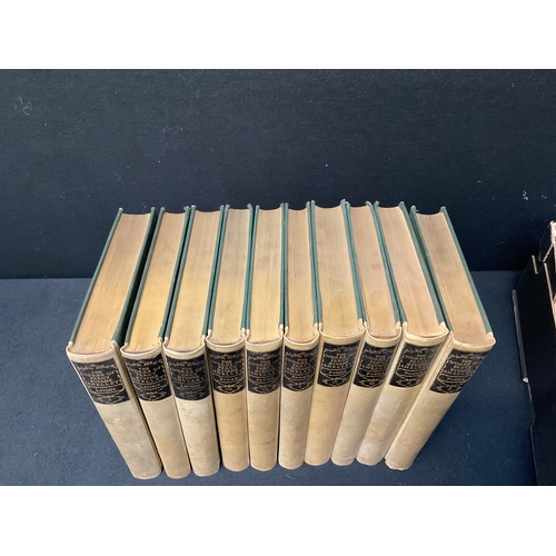 189 - 10 VOLUMES OF THE WORKS OF PERCY BYSSHE SHELLEY  TO INCLUDE LETTERS, PROSE AND POEMS