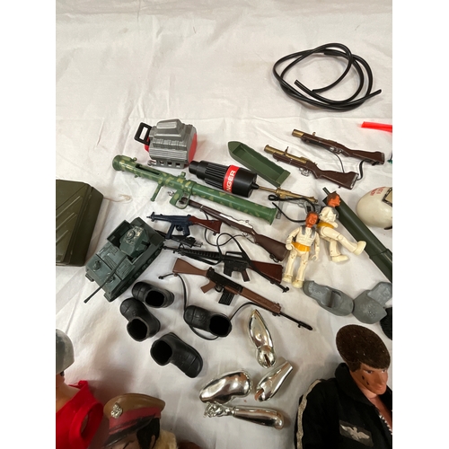 123 - QUANTITY OF ACTION MAN FIGURES AND EQUIPMENT