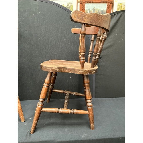 201 - 4 REPRODUCTION OAK TUB/BAR CHAIRS